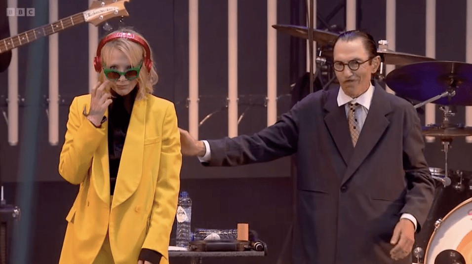 The Australian-born star did not utter a single word while on stage