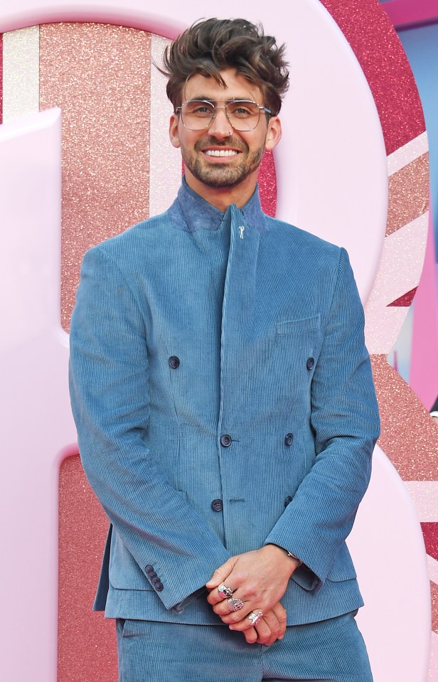 Chris shocked fans when he arrived at the Barbie premiere
