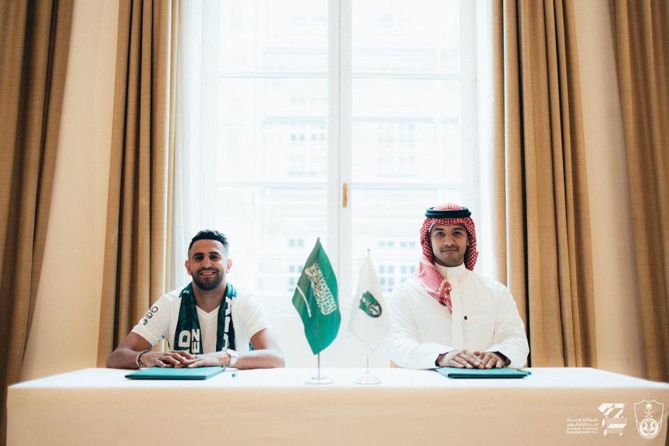 Riyad Mahrez signs for Al-Ahli in a £30m deal