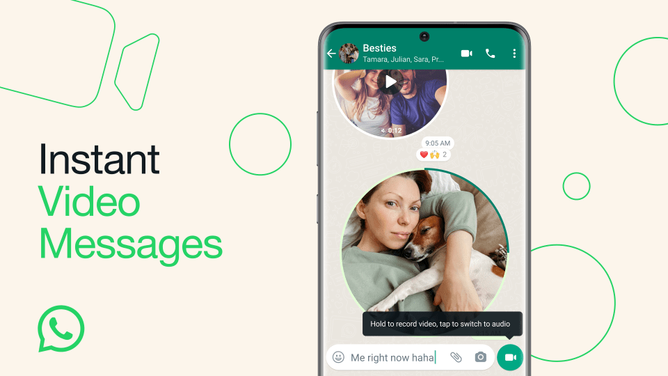 You can record up to 60 seconds in a video message