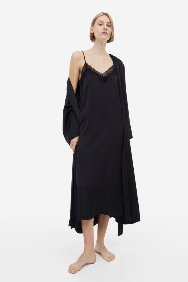 Satin nightslips are the best item to buy for multiple outfits.