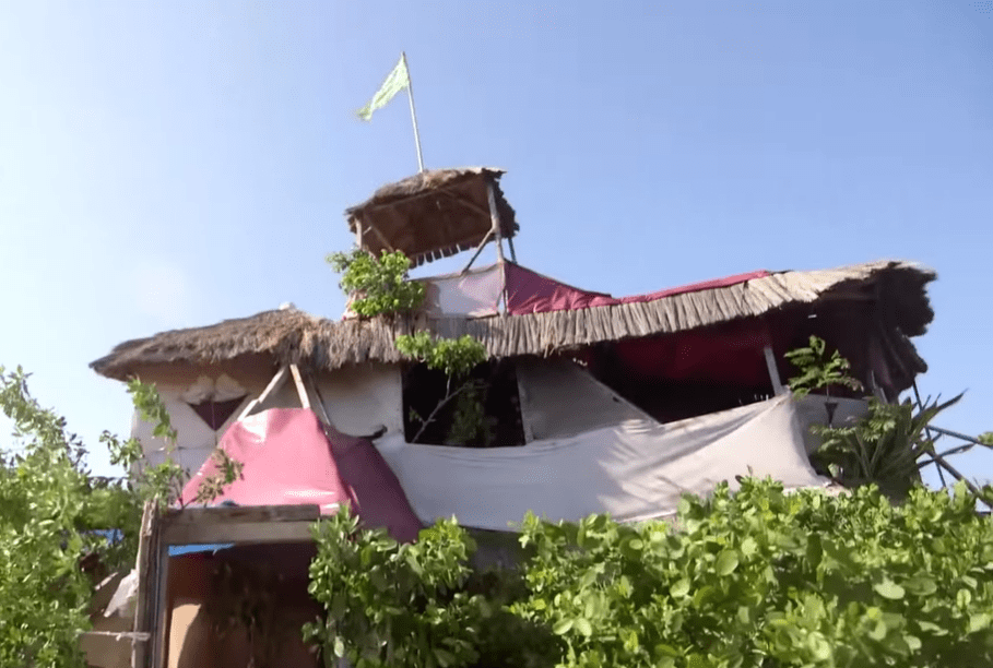 Richart has built a home on the floating island