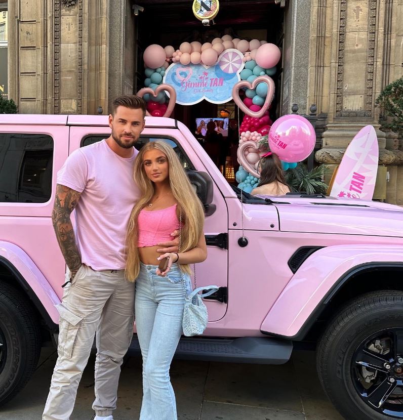 Carl Woods posed with Katie Price's daughter Princess at an event in Liverpool