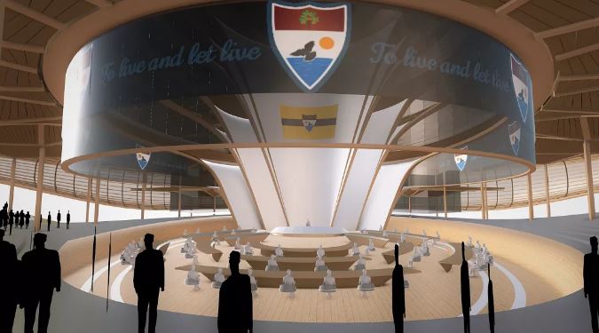 The city hall in Liberland Metaverse
