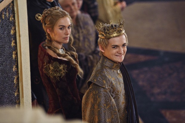 Cersei Lannister and Joffrey Baratheon in Game of Thrones.