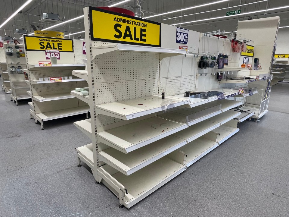 Wilko shoppers have been faced with empty shelves at many stores
