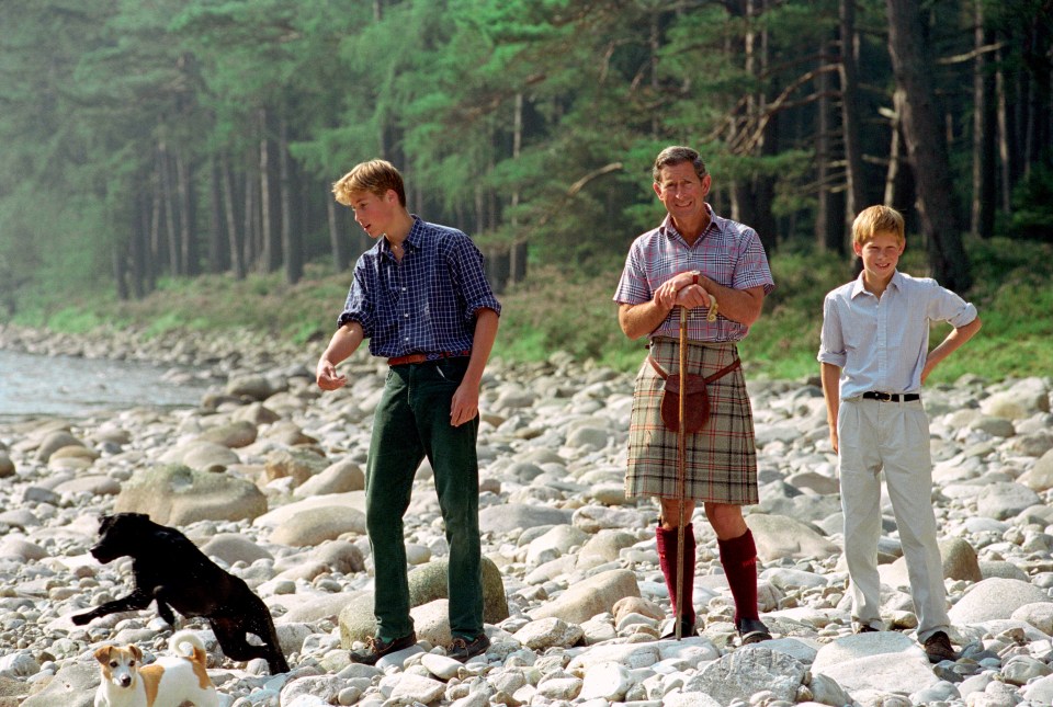 The young princes also made regular trips to Balmoral to bask in nature