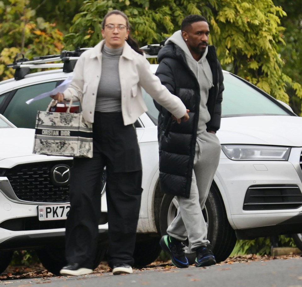 The pair were pictured together in a hotel car park in Lancashire on October 14