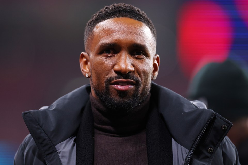Jermain Defoe took a training session at Arsenal's academy HQ on Thursday