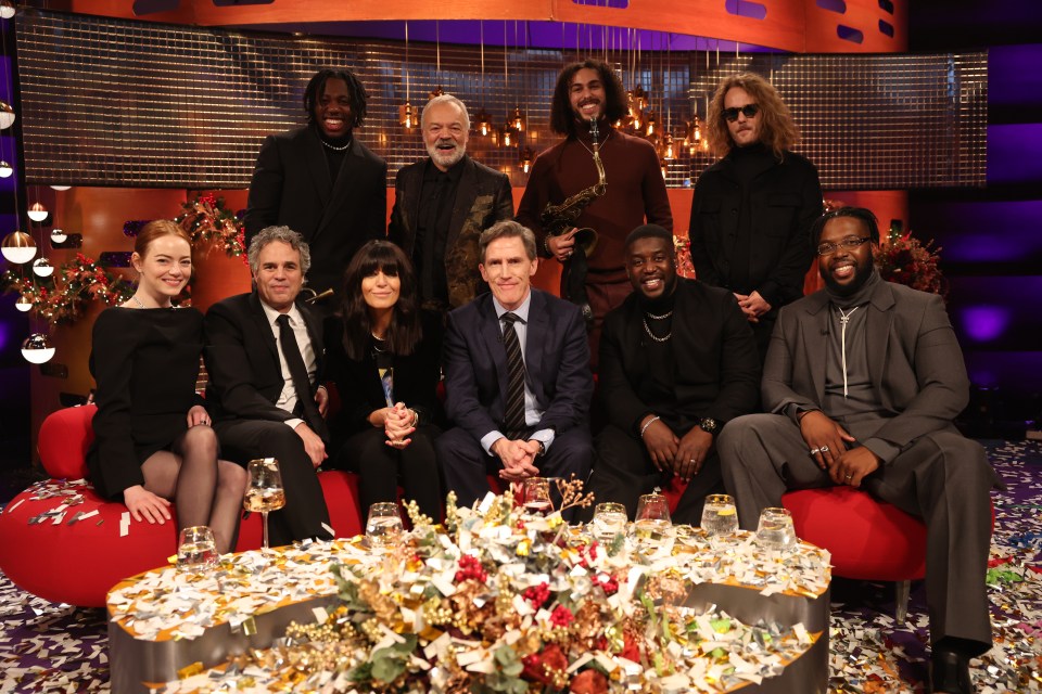 She appeared on the New Years Eve special of the Graham Norton show alongside the likes of  Mark Ruffalo, Claudia Winkleman, Rob Brydon, and the Ezra Collective
