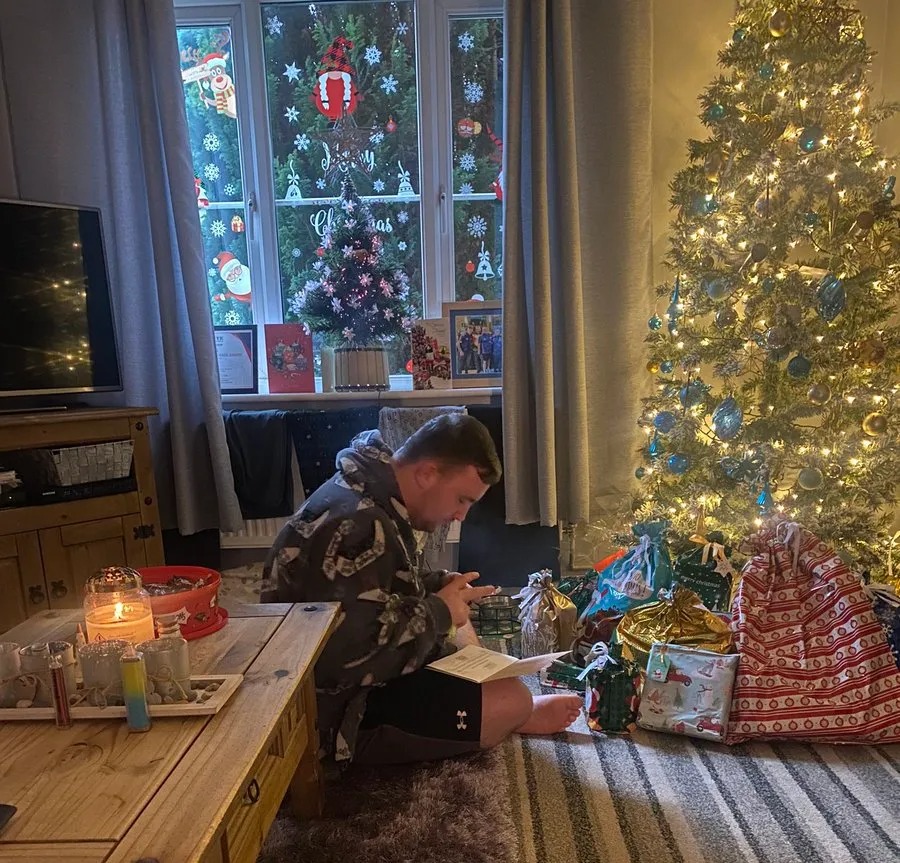 The 16-year-old went viral for opening his presents on Christmas Day