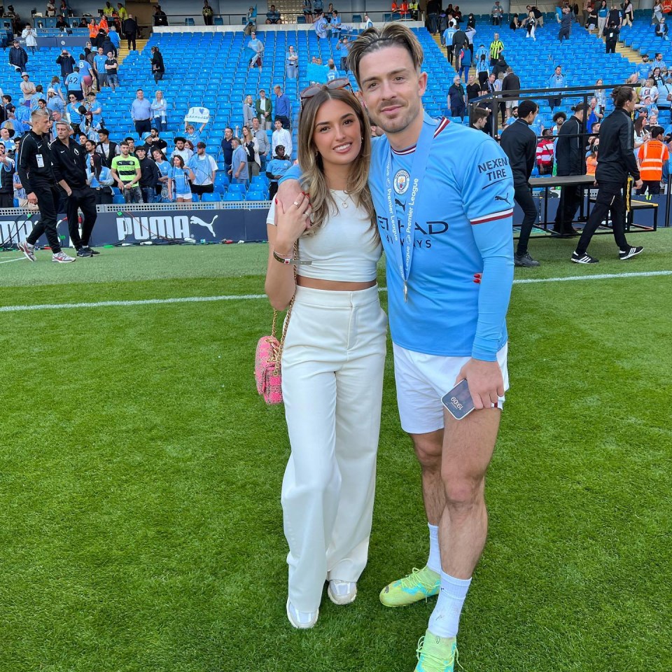 Jack Grealish's fiancée Sasha Attwood was at the property