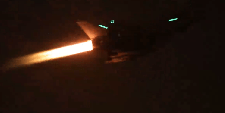 RAF Typhoon jet takes off on Monday to conduct strikes in Yemen