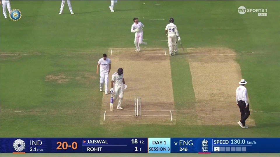 Ben Foakes tripped over the stumps in hilarious fashion