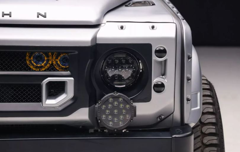 It features tinted headlights