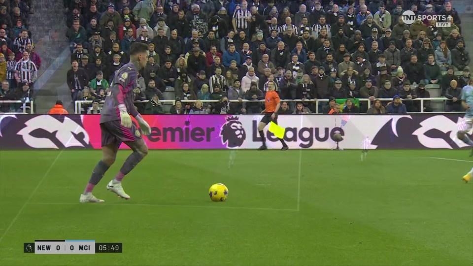 Ederson made a huge mistake for Man City in the box