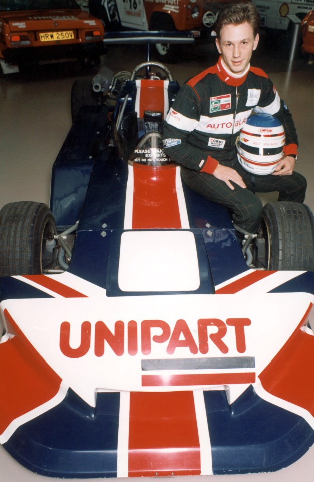 Christian aged 20 at the start of his racing career
