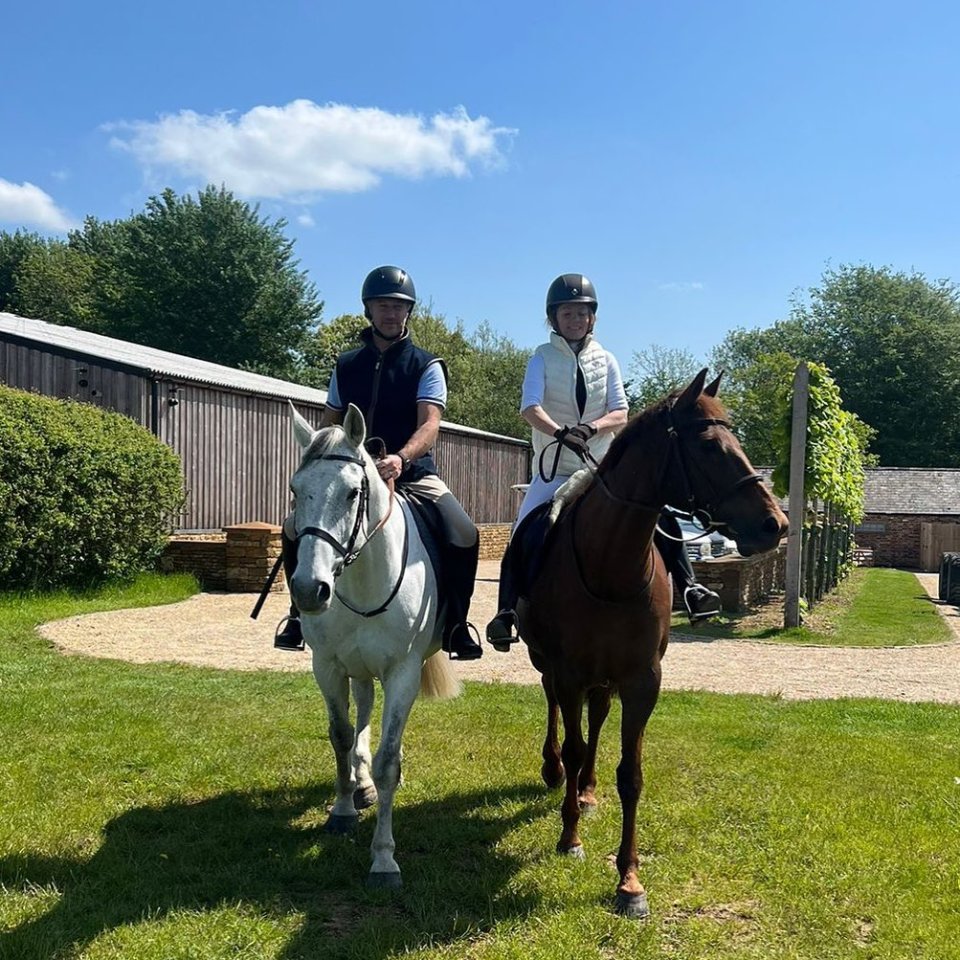 Christian and Geri have horse stables at their home