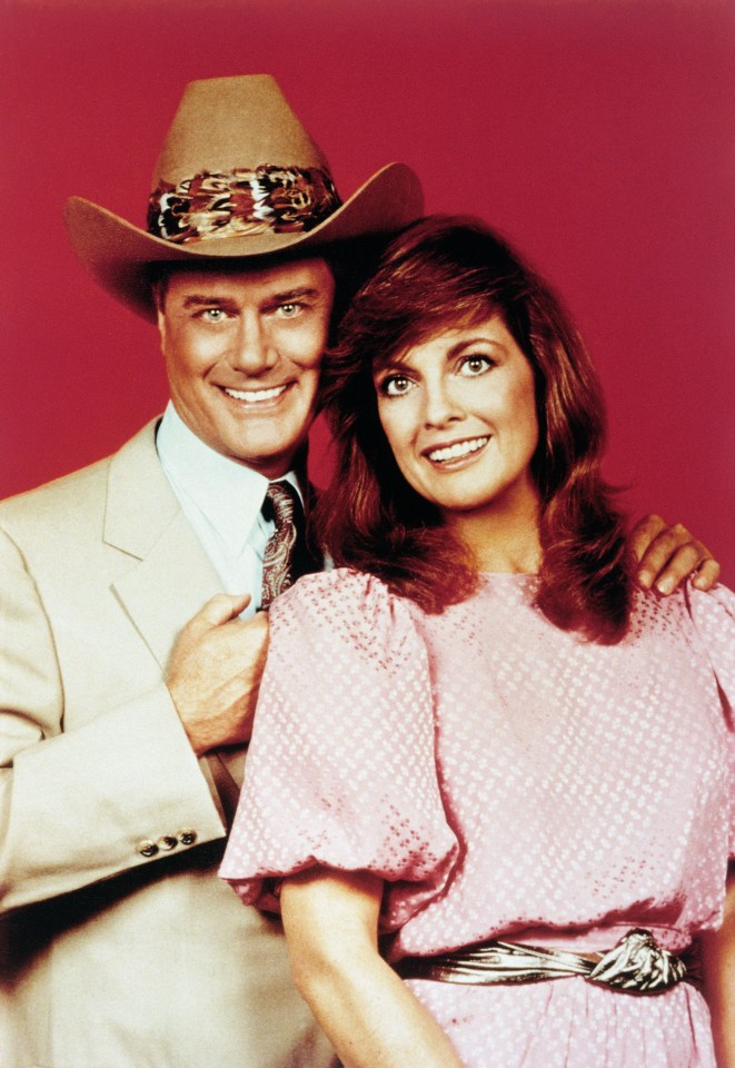 BYYT2B DALLAS Lorimar//Warner Bros US TV series 1989-1991 with Larry Hagman as J.R.Ewing and Linda Gray as his wife Sue Ellen