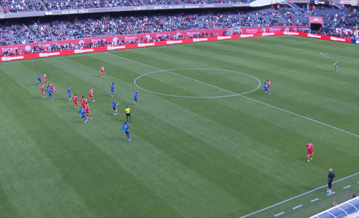 Kellyn Acosta scored a 99th minute winner for Chicago Fire from inside his own half