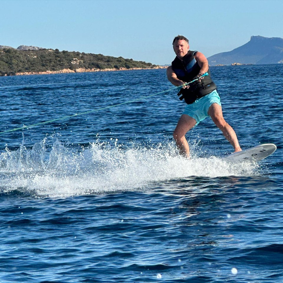 Craving the need for speed, Horner also enjoys watersport
