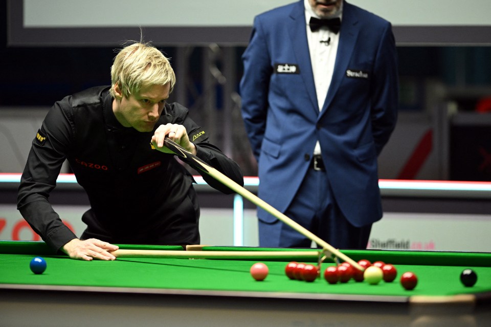 Neil Robertson has been knocked out of Crucible qualifying