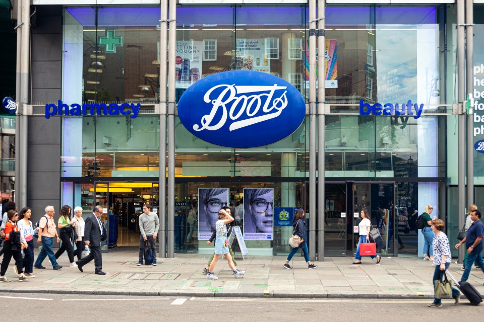 Boots pharmacy on Oxford Street, London