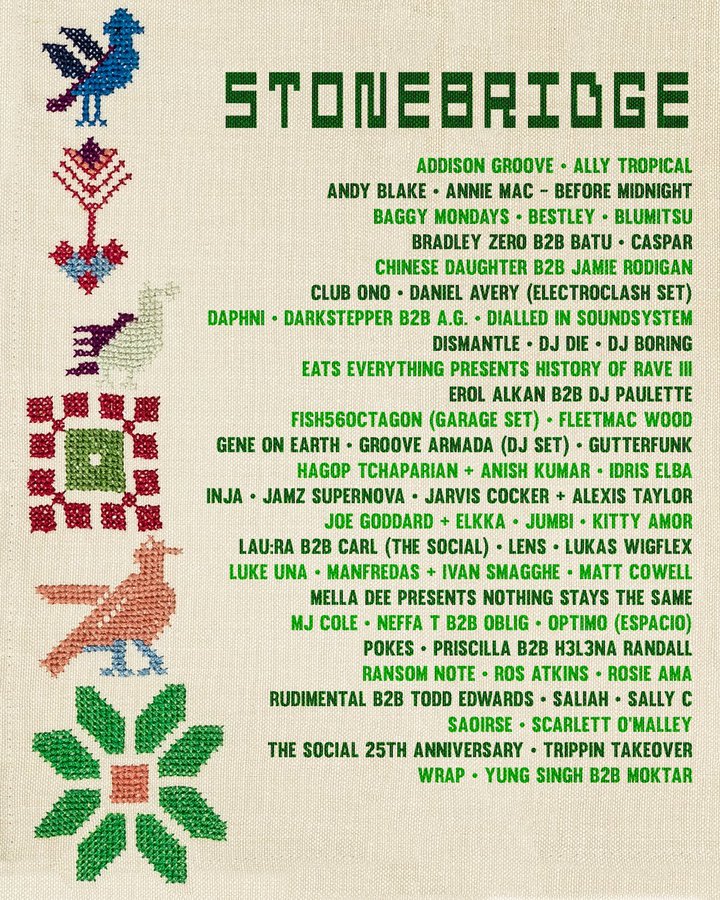 The 50-year-old will play his very own set at Stonebridge when the festival kicks off next month