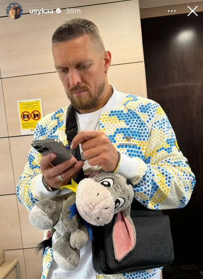 Usyk has revealed the heartwarming reason he carries a stuffed toy donkey for all his fights