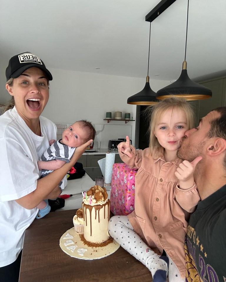 They share daughter Mia, aged four, and welcomed their son Thiago in July last year