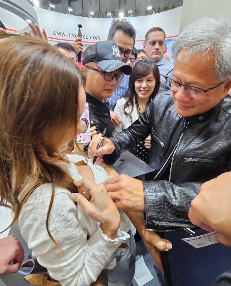 Jensen Huang, CEO of Nvidia, has been described by Mark Zuckerberg as the 'Taylor Swift of tech'