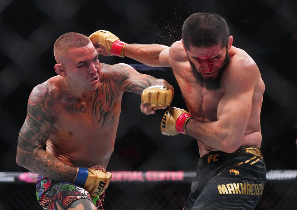 Dustin Poirier faced Islam Makhachev for the lightweight title at UFC 302
