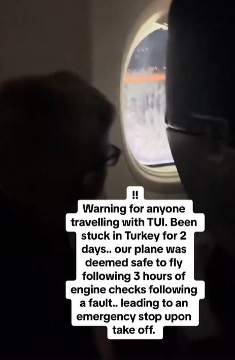 The heartstopping moment the jet failed its takeoff before coming to a screeching halt - leaving Brits fearing for their lives