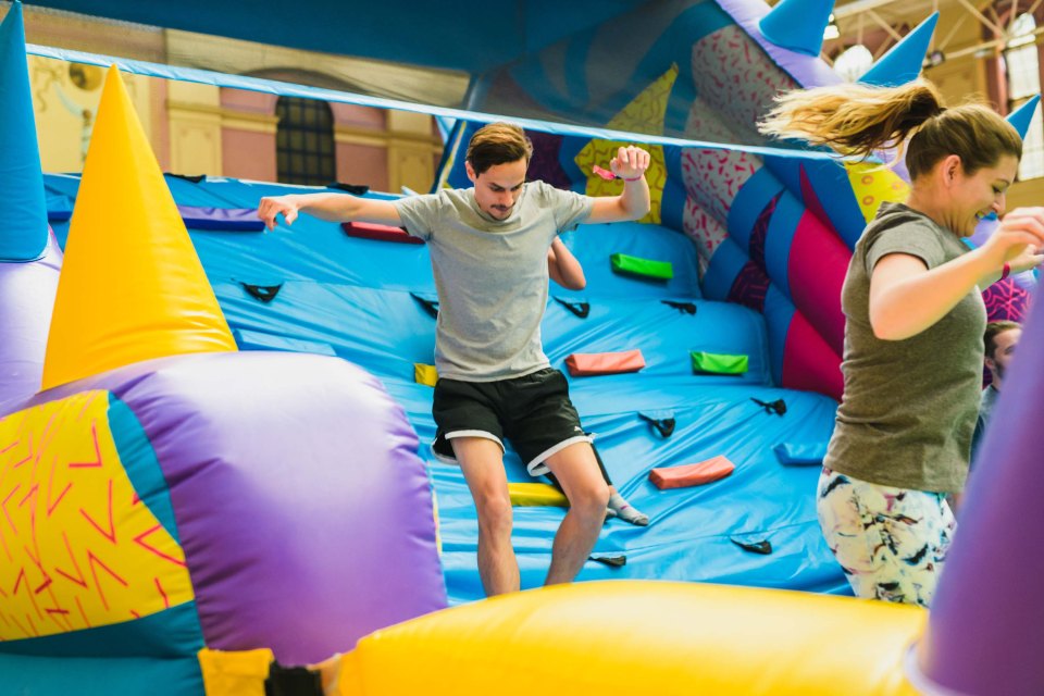 The 300m course features more than 40 obstacles