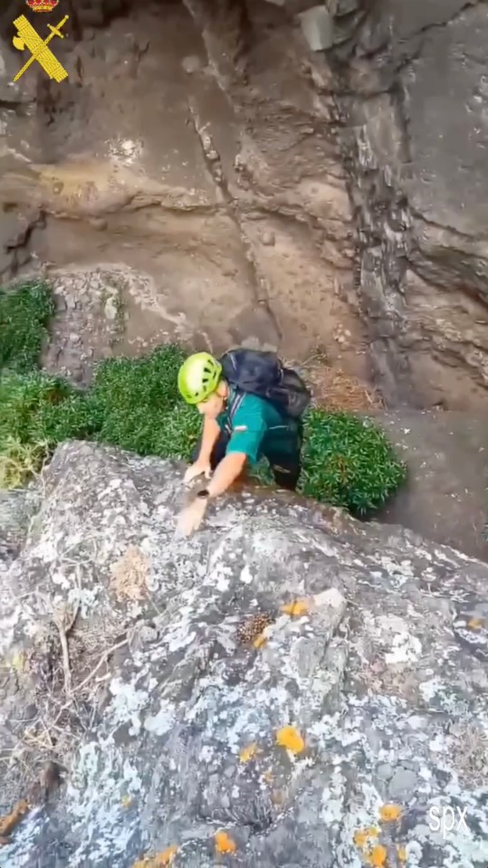 Police had to climb up the ravine while searching for Jay