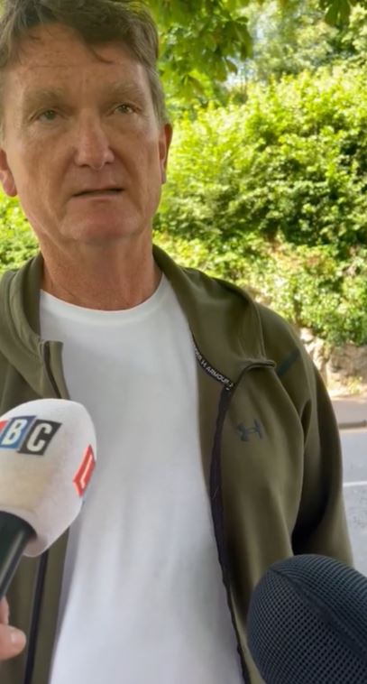 He described the bags as 'old, tatty suitcases - two big ones'