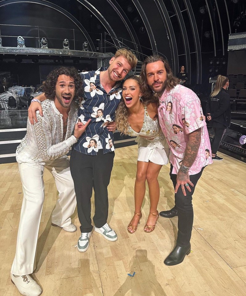Pete and Sam visited Zara and former pro partner Graziano Di Prima on set last year