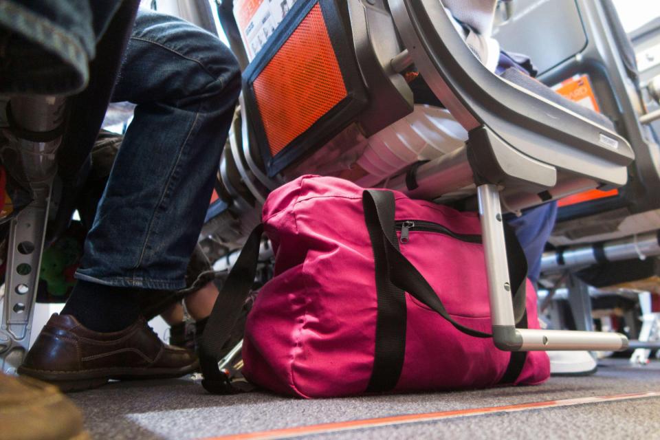 New plane seat designs are resulting in less room for your bags