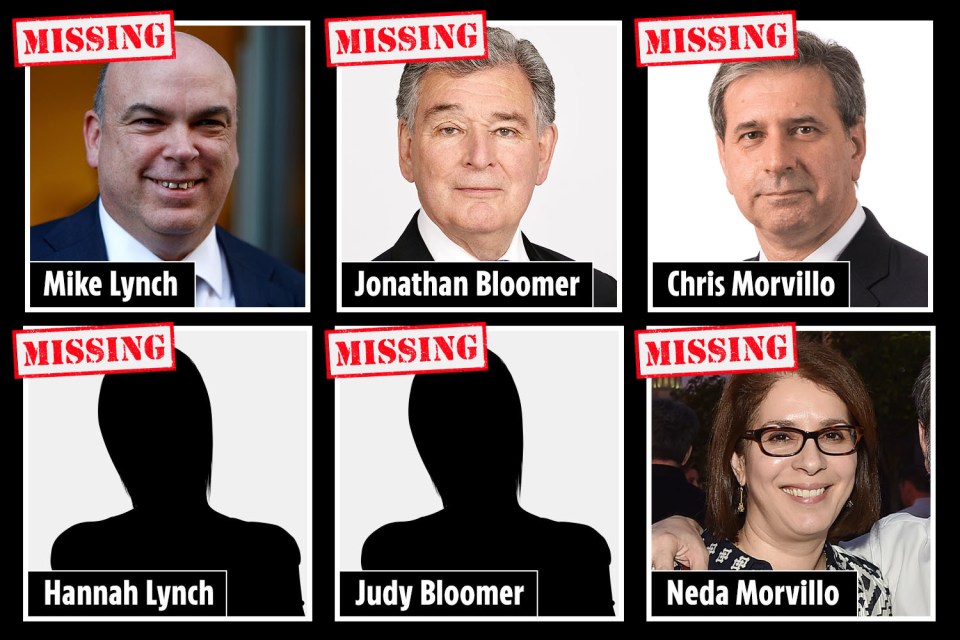 a collage of missing people including hannah lynch judy bloomer and neda morrillo