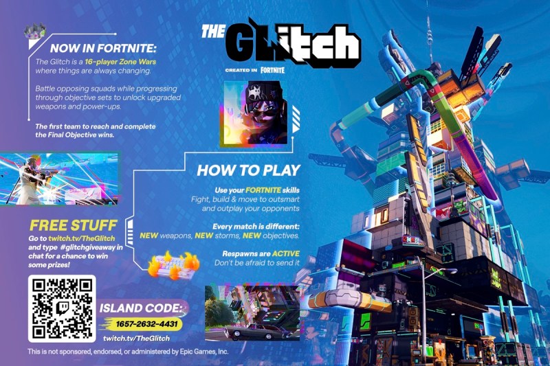 an advertisement for a video game called the glitch