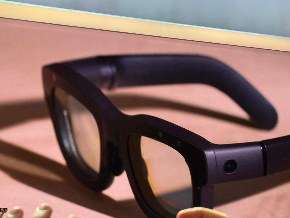 a pair of glasses that have a camera on them