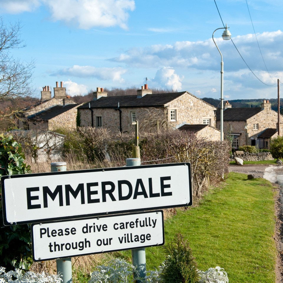 a sign that says " please drive carefully through our village "