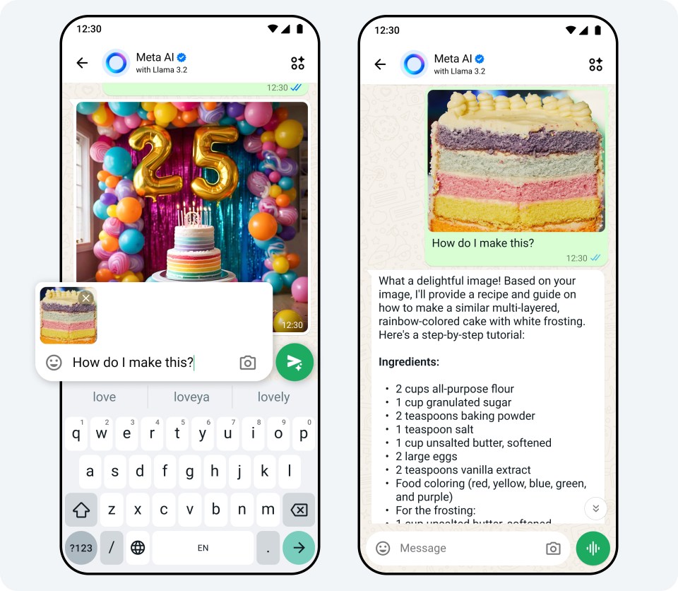 a screenshot of a meta ai app asking how do i make this