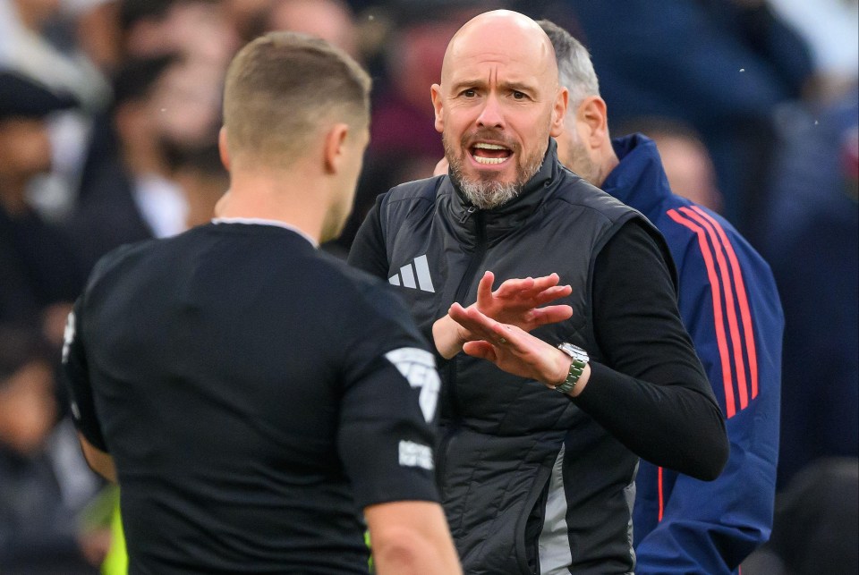 a man wearing an adidas vest talks to a referee