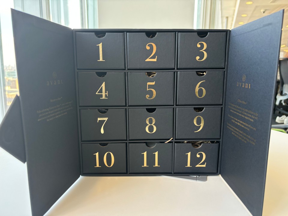 a black box with the numbers 1 through 12 on it