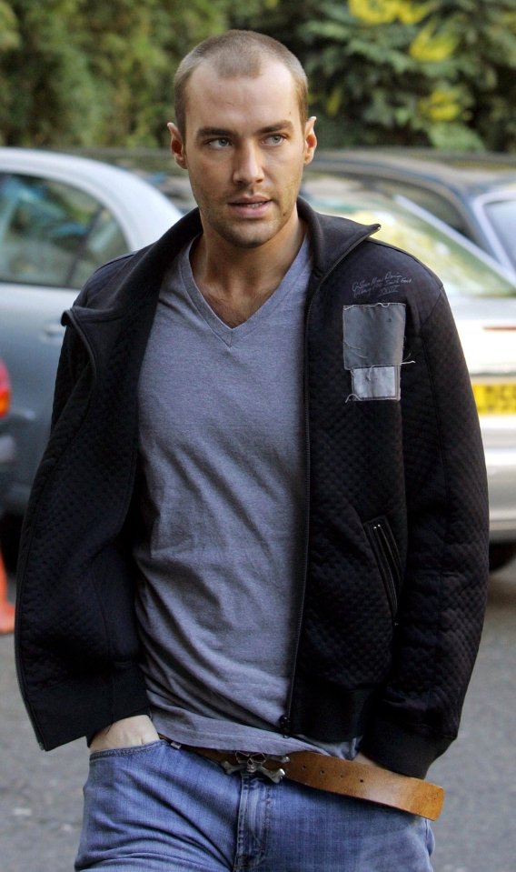 Calum Best outside Cromwell Hospital.