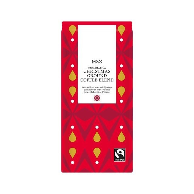 a bag of m & s christmas ground coffee blend