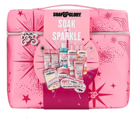 soap and glory soak into sparkle gift set