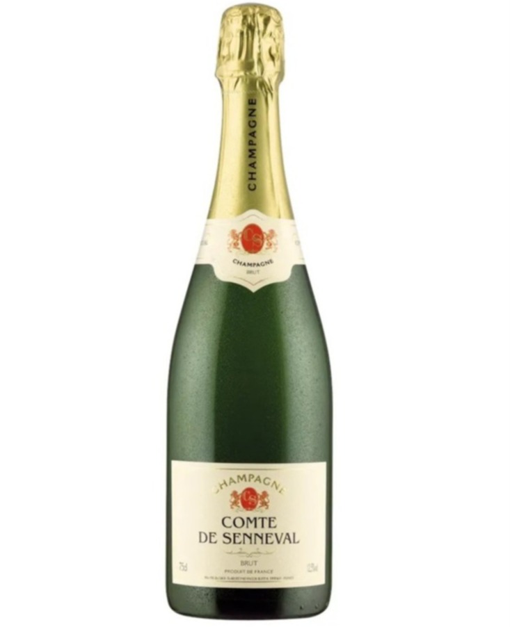 Champagne Comte de Senneval Brut, Lidl Plus award winner.