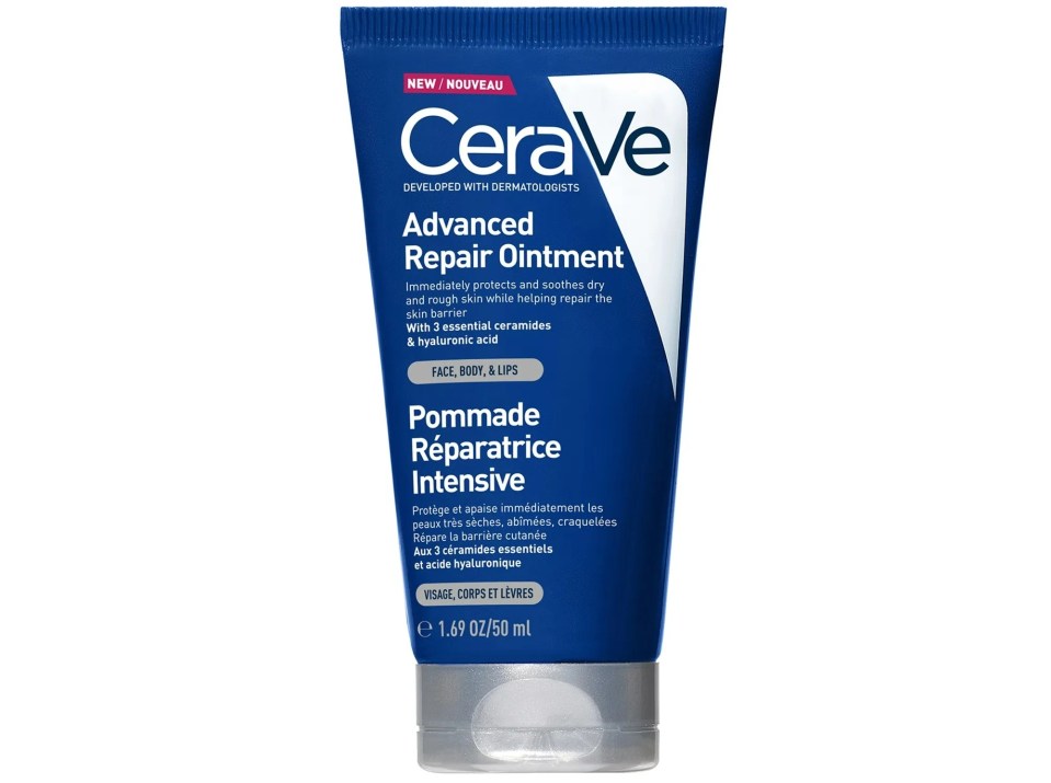CeraVe Advanced Repair Ointment tube.